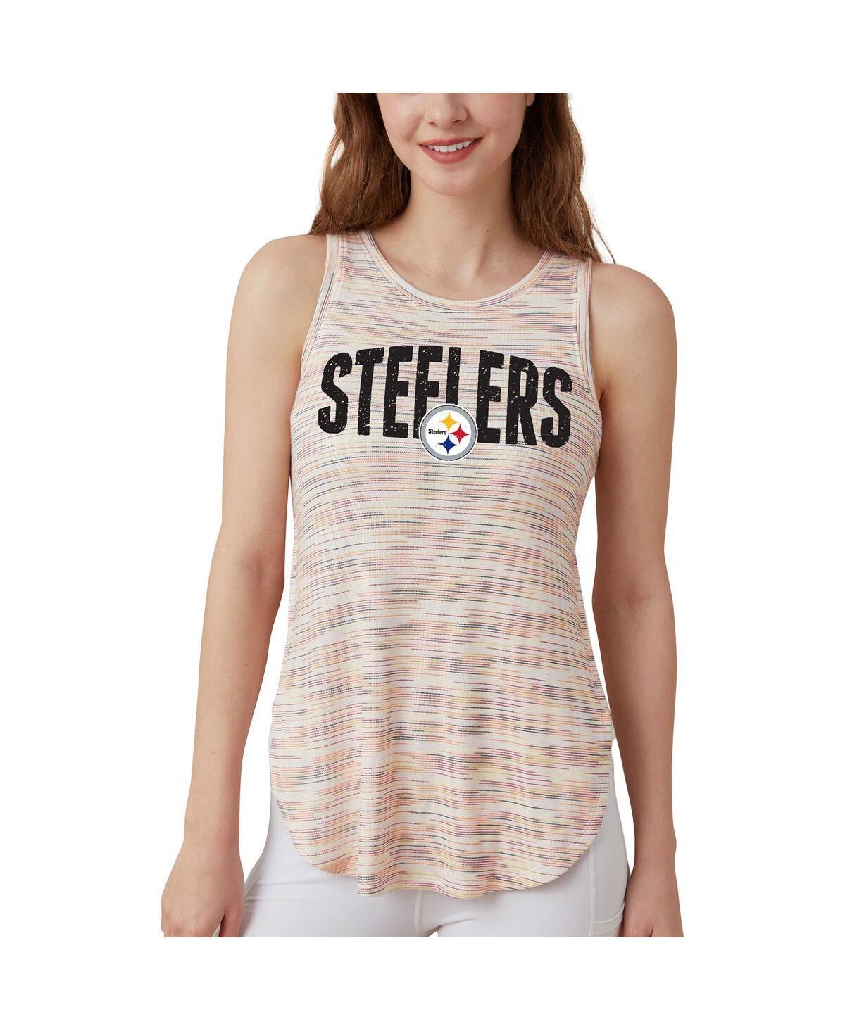 Womens Concepts Sport Pittsburgh Steelers Sunray Multicolor Tri-Blend Tank Top Product Image