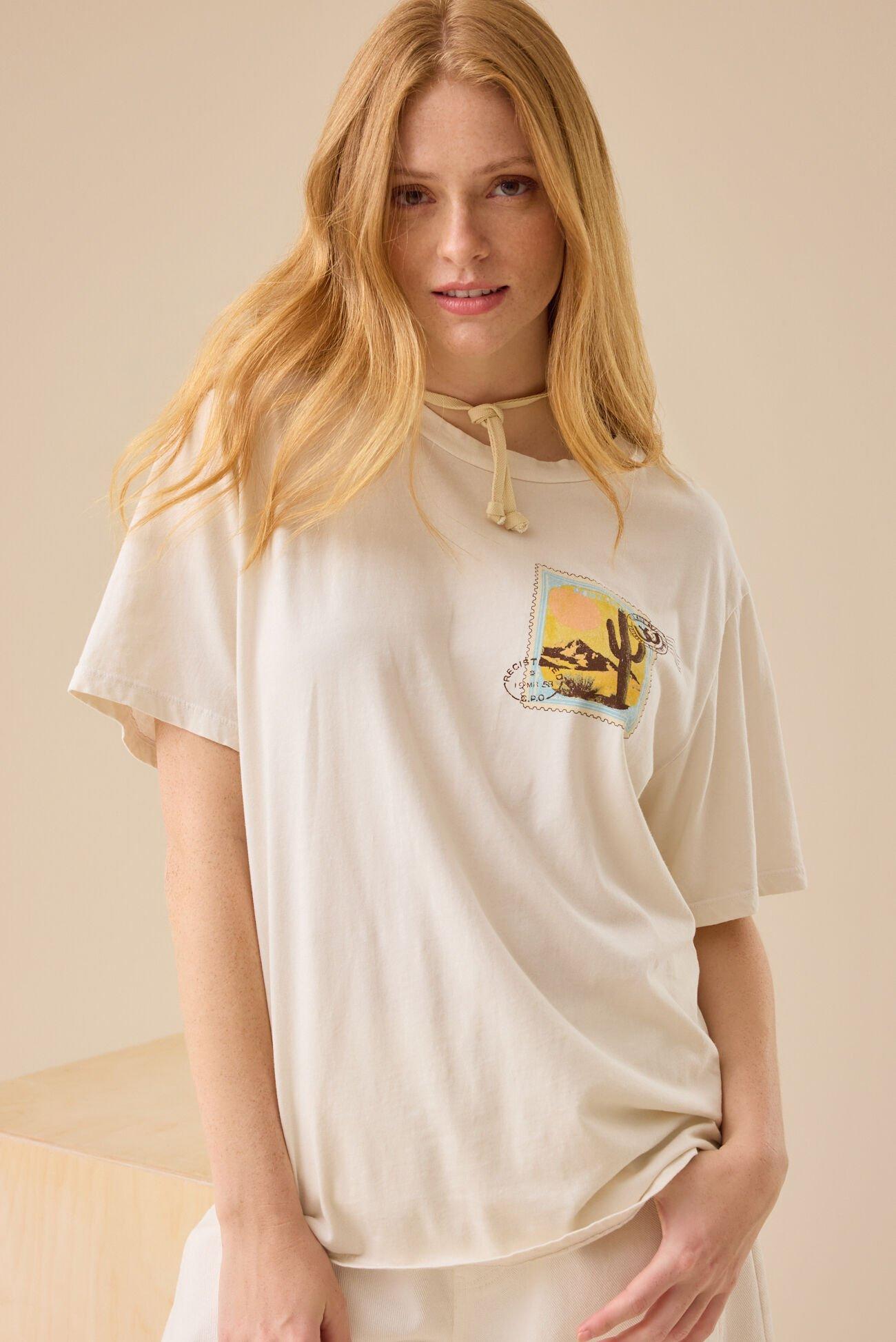 Postcard Oversized Graphic Tee Product Image