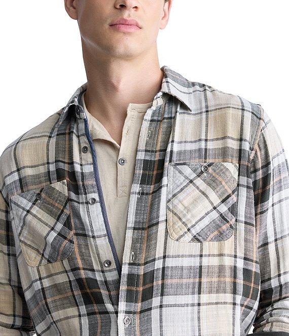 Buffalo David Bitton Saolo Woven Plaid Button Front Shirt Product Image