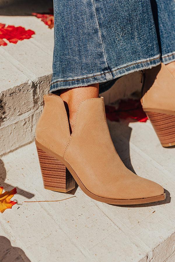 The Destiny Bootie In Tan Product Image