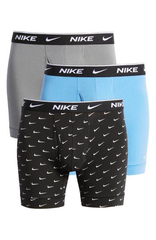 Nike Men's Dri-FIT Essential Cotton Stretch Boxer Briefs (3-Pack) Product Image