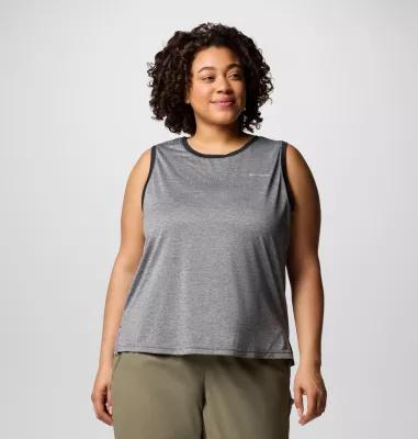 Plus Size Columbia Bluevista Hill™ Omni-WICK™ Tank Top, Women's, Size: 1XL, Black Grey Product Image