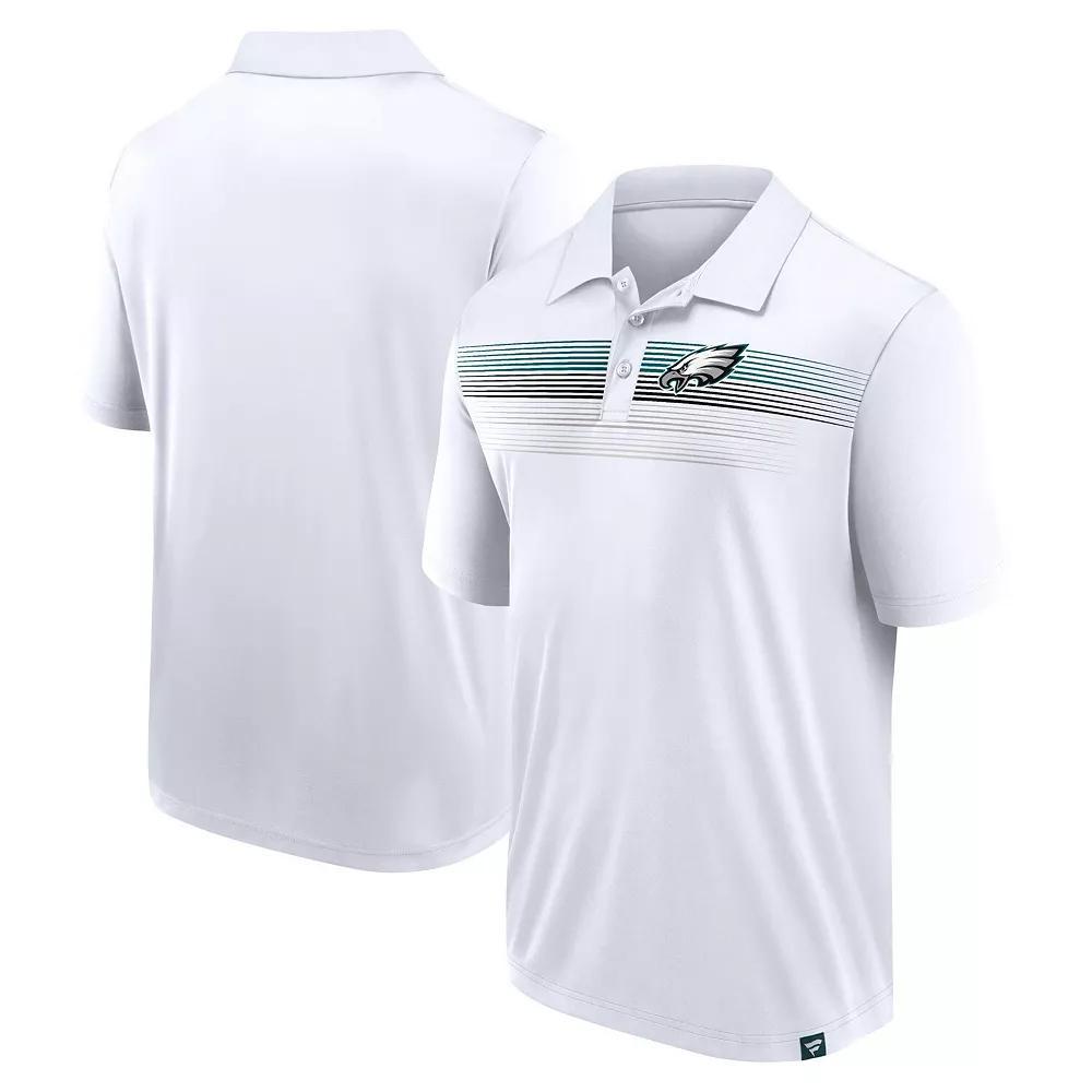 Men's Fanatics White Philadelphia Eagles Big & Tall Sublimated Polo,  Product Image