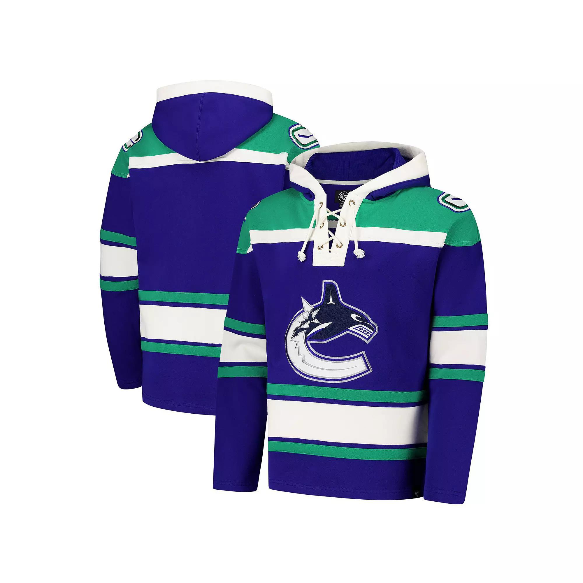 Men's '47 Royal Vancouver Canucks Superior Lacer Pullover Hoodie,  Product Image