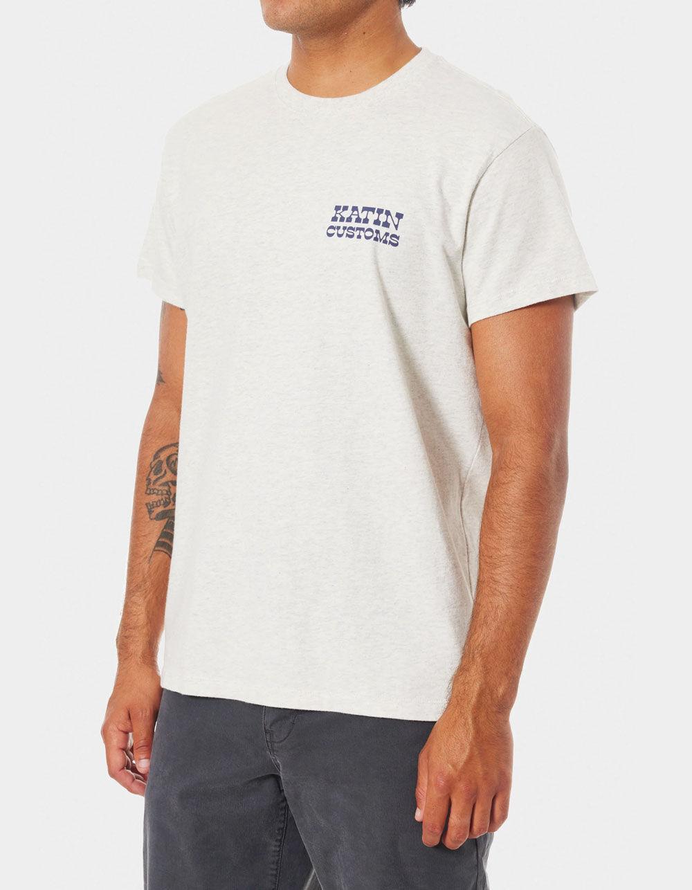 KATIN Drainer Mens Tee - HEATHER GRAY Product Image