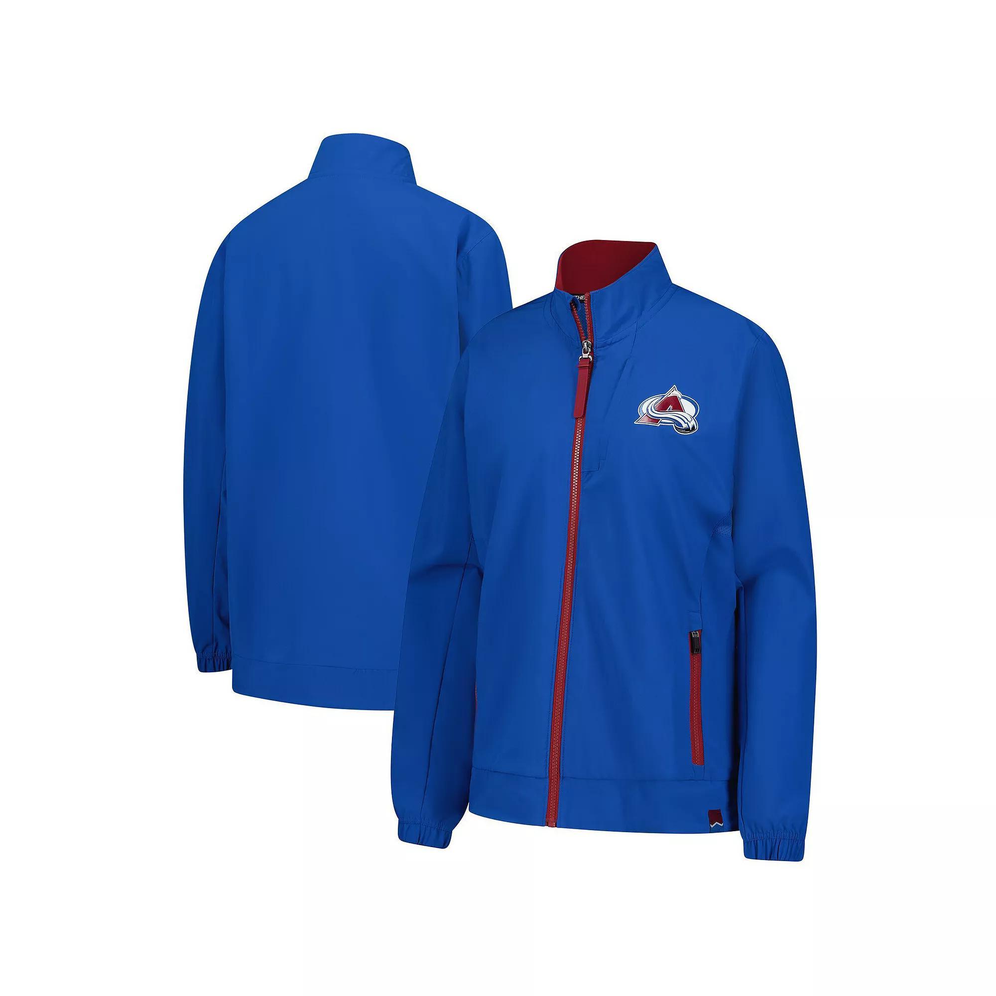 Women's Fanatics Blue Colorado Avalanche Authentic Pro Rink Coaches Full-Zip Jacket, Size: Large Product Image