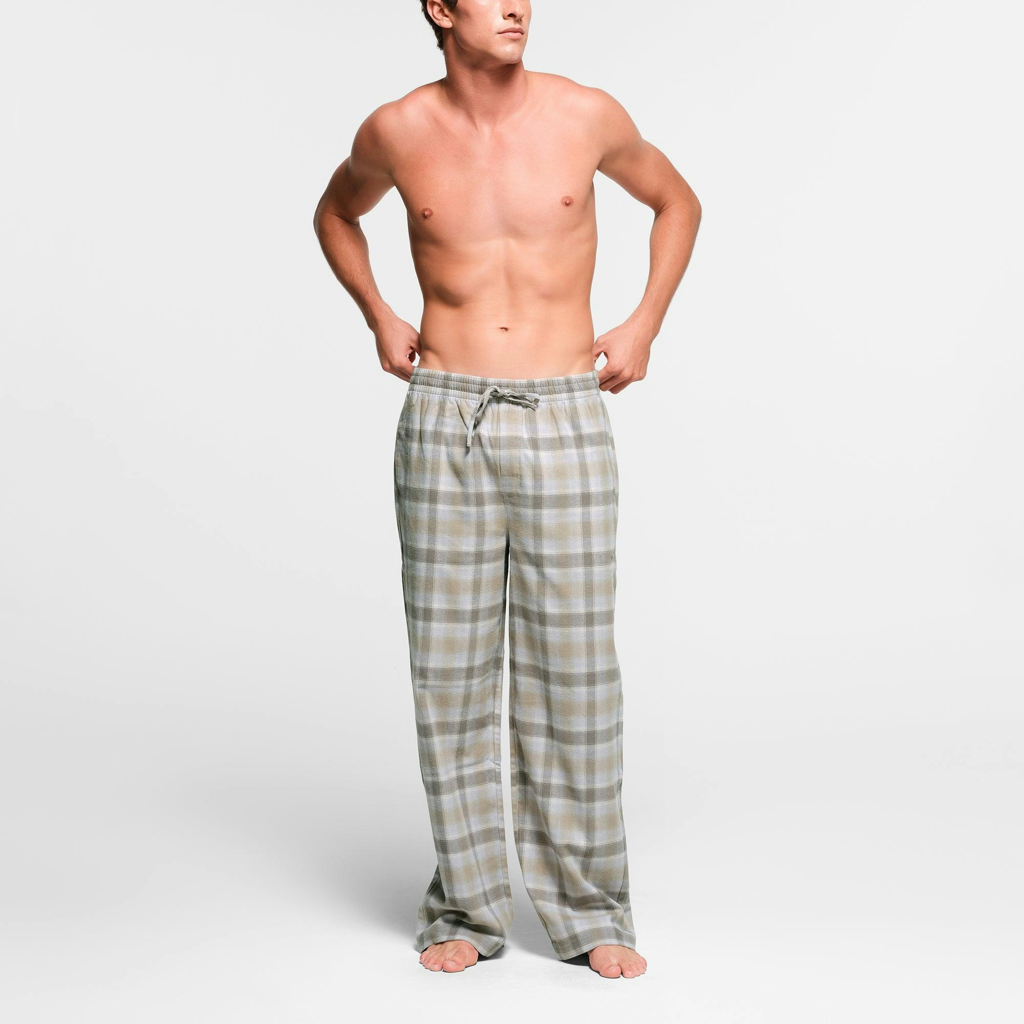 FLANNEL SLEEP MENS PANT | TAUPE PLAID Product Image