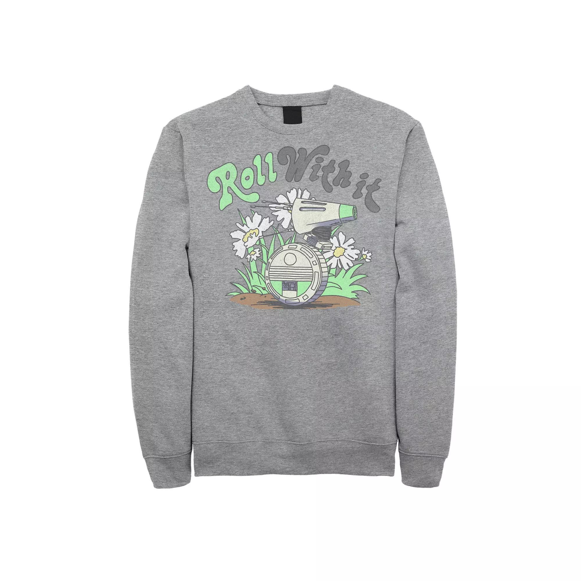 Men's Star Wars The Rise of Skywalker D-0 Roll With It Fleece Graphic Top,  Product Image