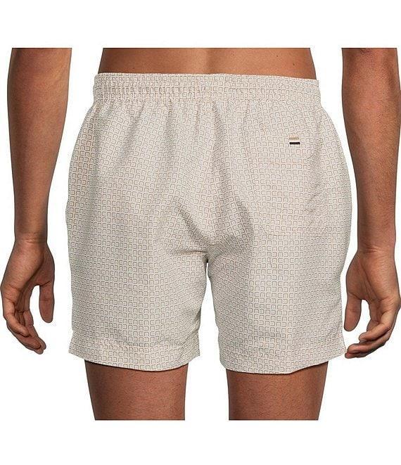 Hugo Boss Vibe Mini-Pattern 5.1#double; Inseam Swim Trunks Product Image