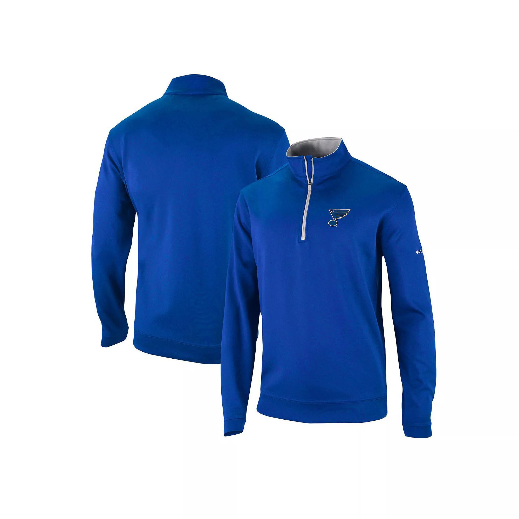 Men's Columbia Blue Tampa Bay Lightning Wickham Hills Omni-Wick Quarter-Zip Jacket,  Product Image