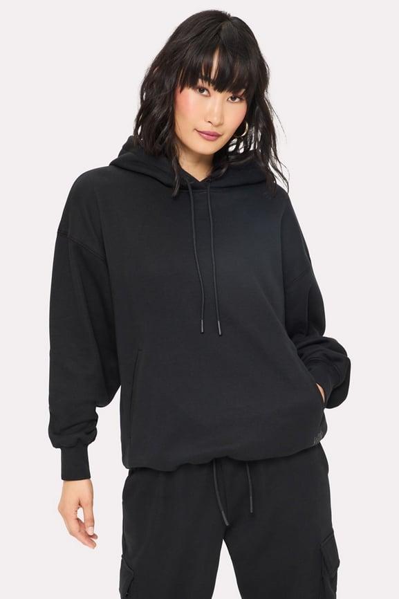 Cozy Fleece Slouchy Hoodie Product Image