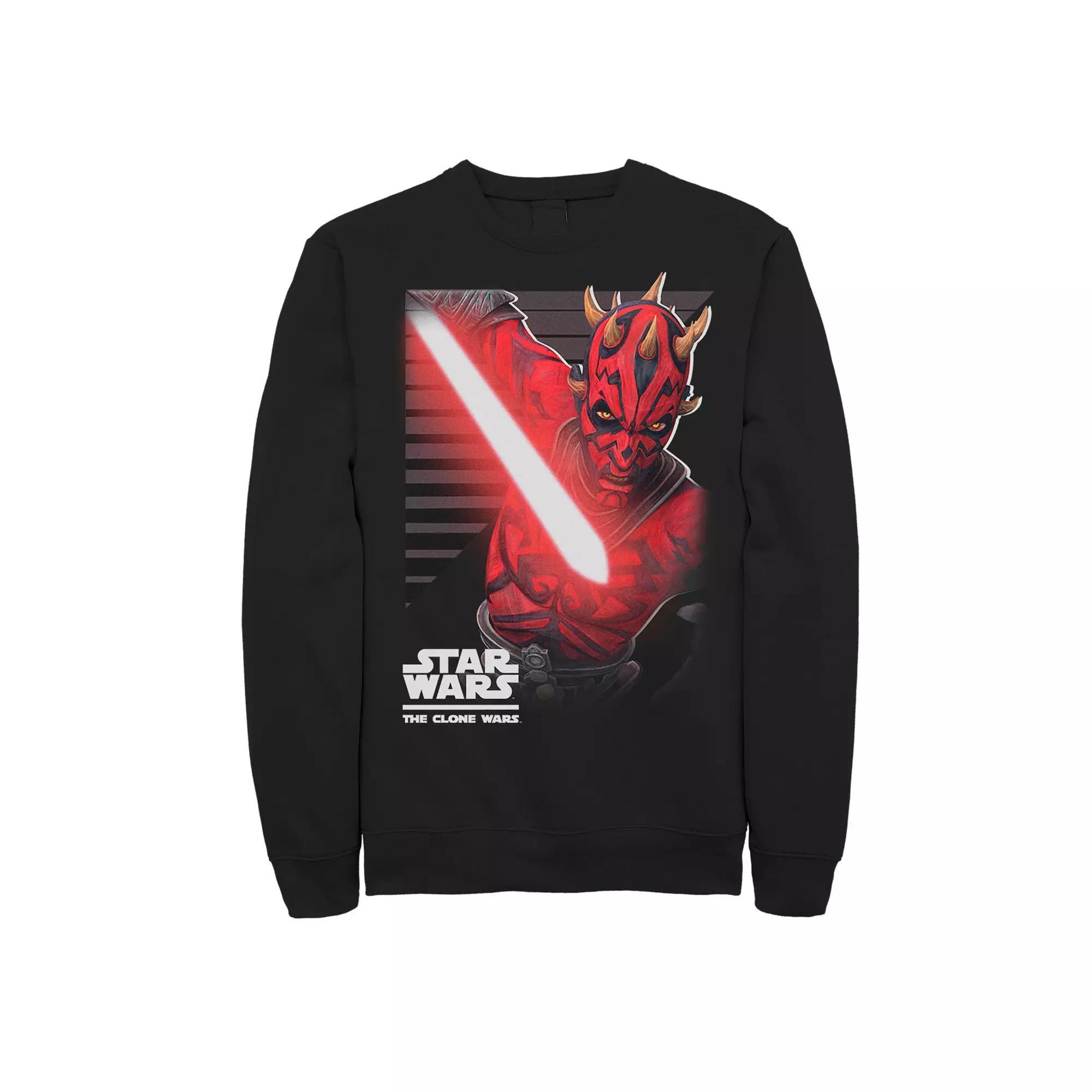 Men's Star Wars Clone Wars Maul Strikes Sweatshirt, Size: XXL, Black Product Image