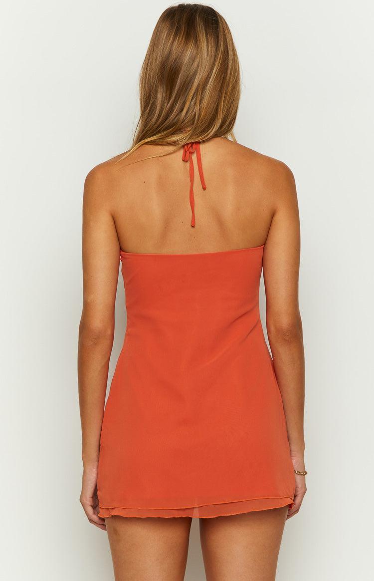 Louisiana Orange Mini Dress Product Image