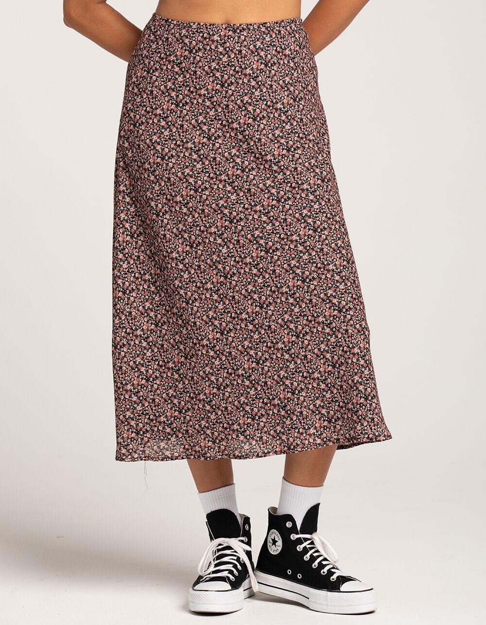 RSQ Womens Low Rise Ditsy Midi Skirt Product Image