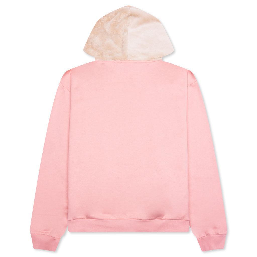 Faux-Fur Hood Sweatshirt UTC269 - Antique Rose Male Product Image