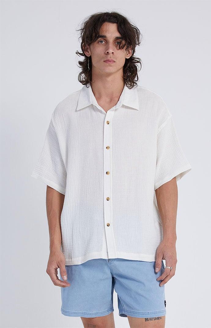 Men's Boxy Button Down Shirt - Product Image