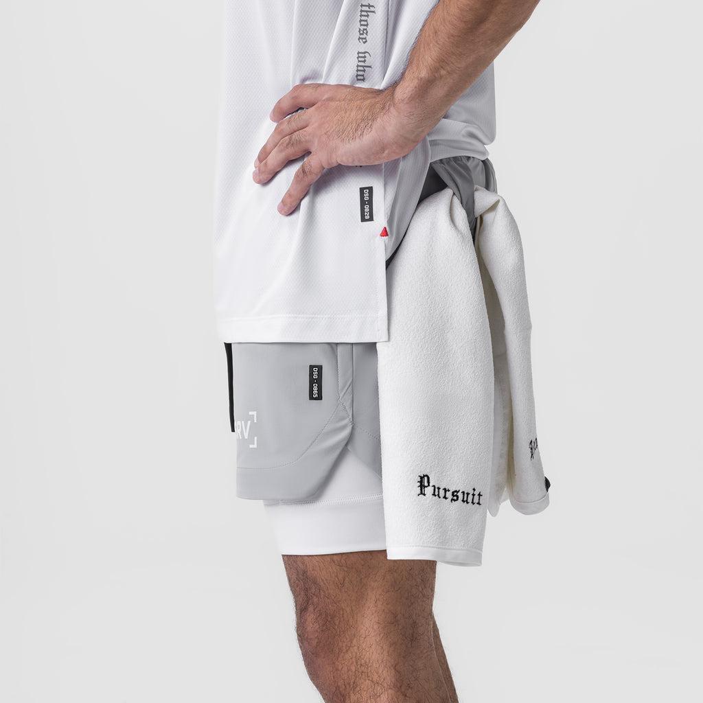 0865. Tetra-Lite® 5" Liner Short - Slate Grey "Bracket"/White Male Product Image