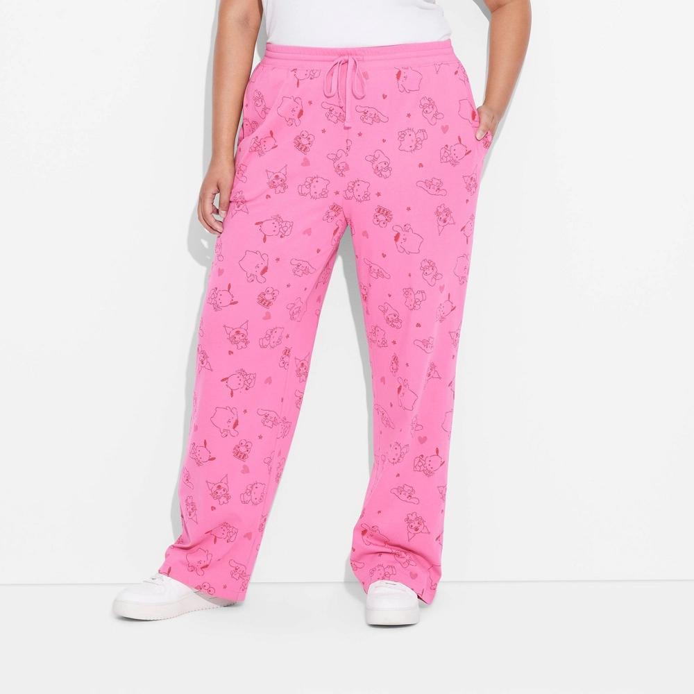 Womens Hello Kitty Cozy Graphic Pants Product Image