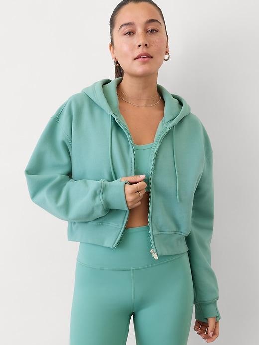 Forever Fleece Crop Full Zip Product Image