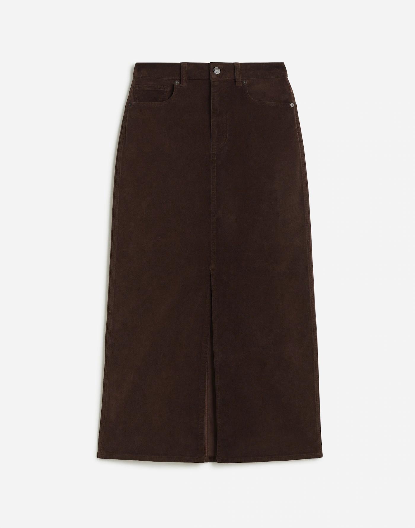 Corduroy Midi Skirt Product Image