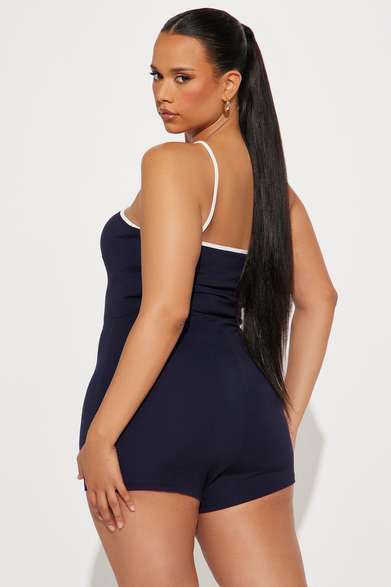 Destiny Is Mine Romper - Navy/combo Product Image