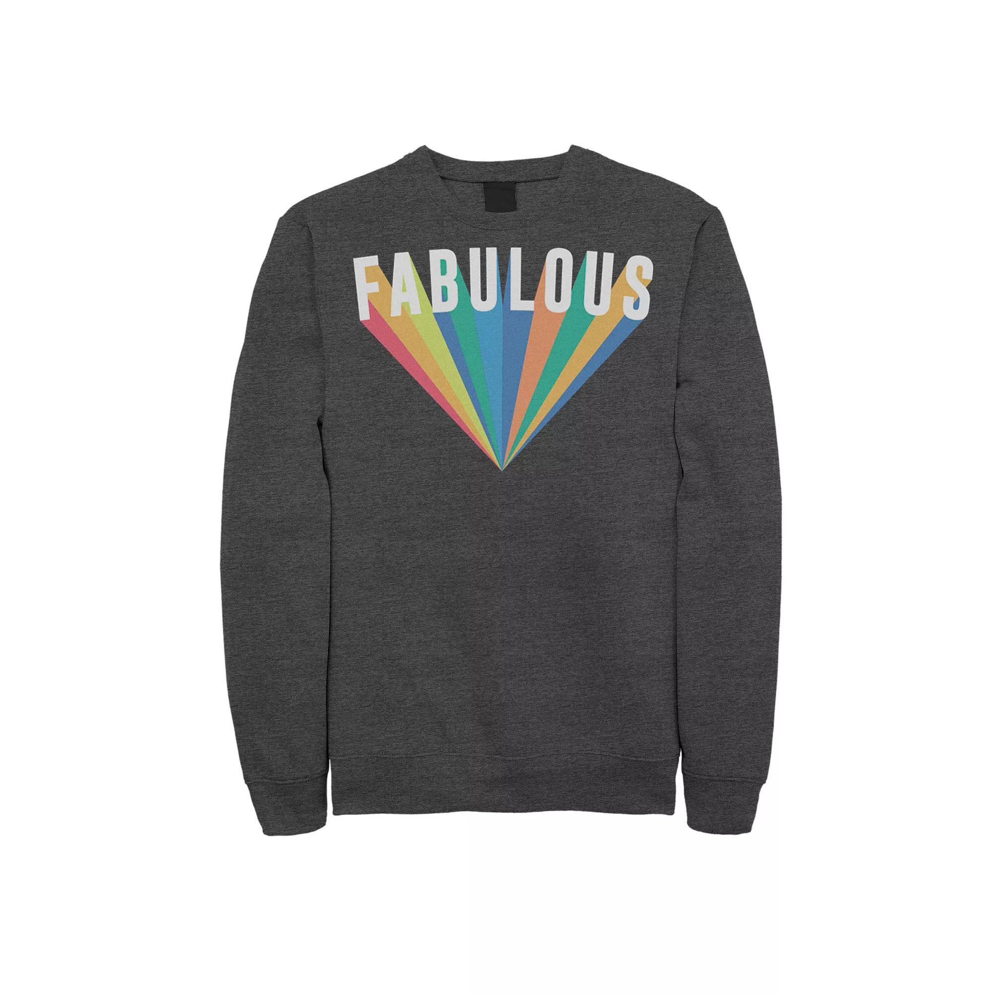 Men's Fifth Sun Fab Rainbow Burst Sweatshirt,  Product Image