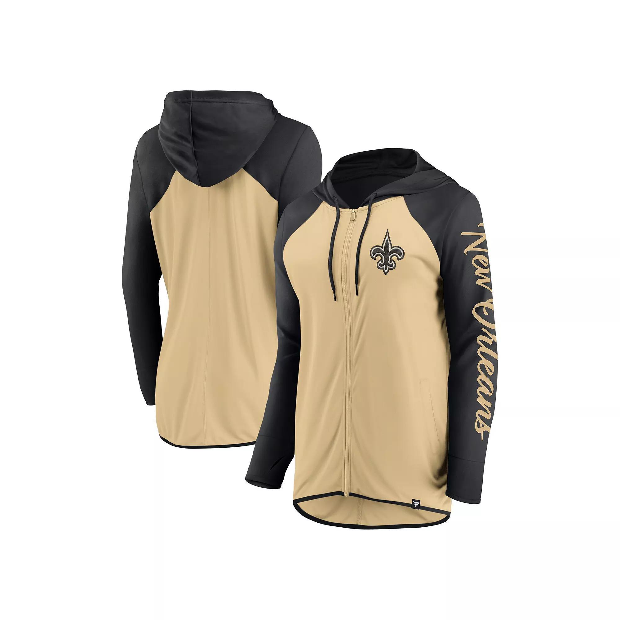 Women's Fanatics White/Royal Indianapolis Colts Script Full-Zip Hoodie,  Product Image