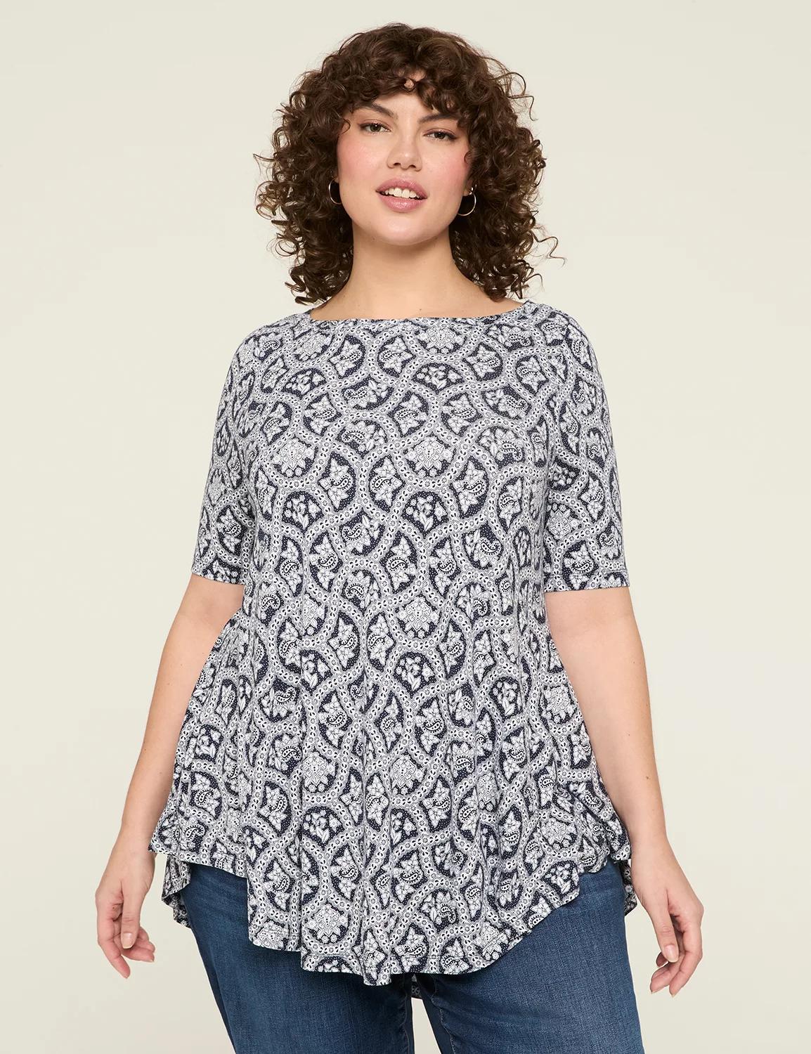 Max Swing Perfect Sleeve Boatneck Tee Product Image