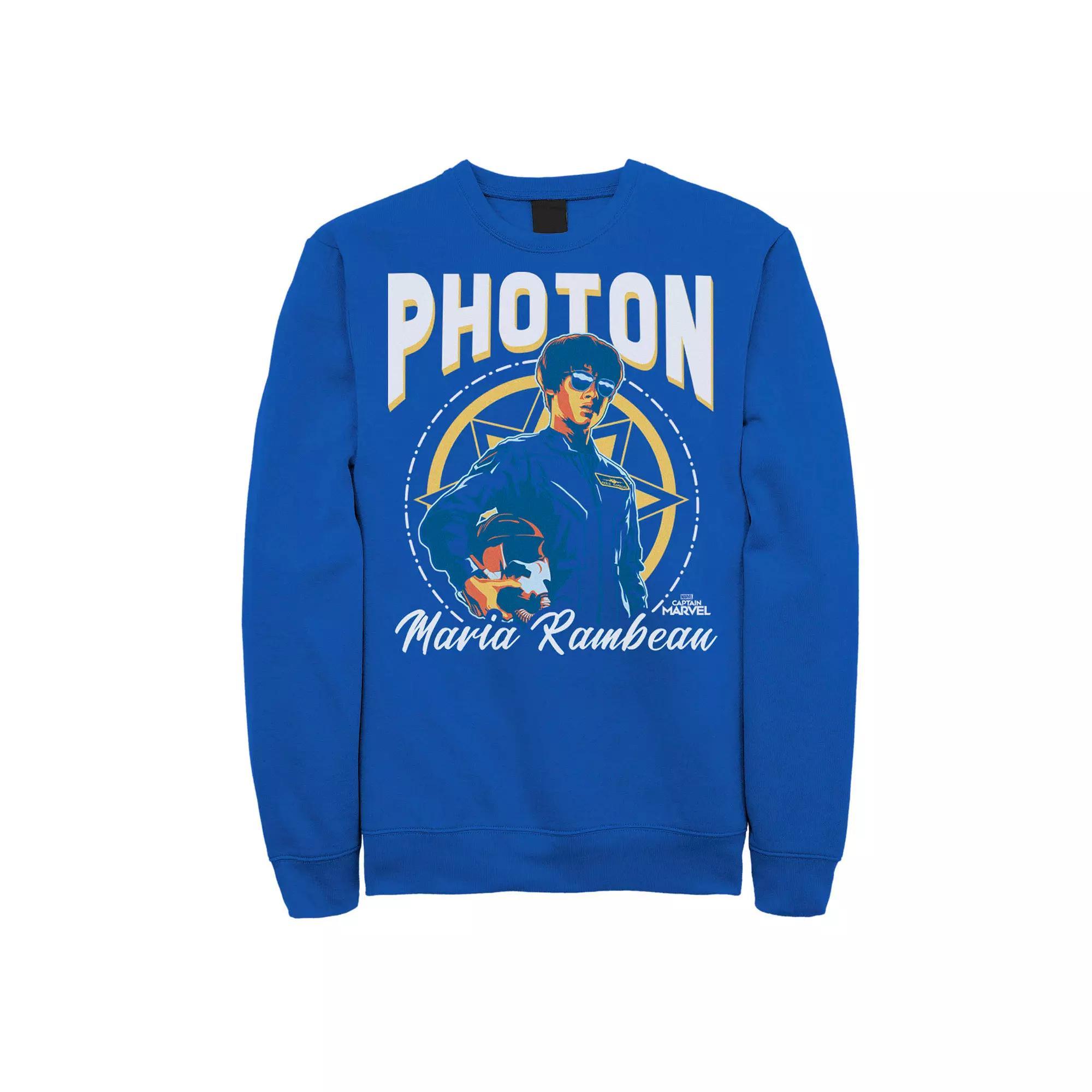 Men's Marvel Captain Marvel Maria Photon Portrait Sweatshirt,  Product Image