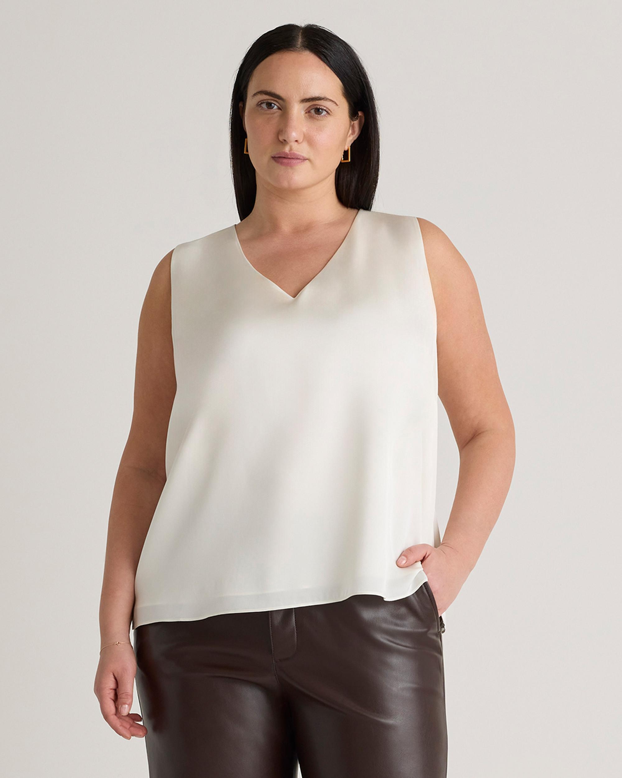 Quince | Women's Washable Stretch Silk Tank Top Product Image