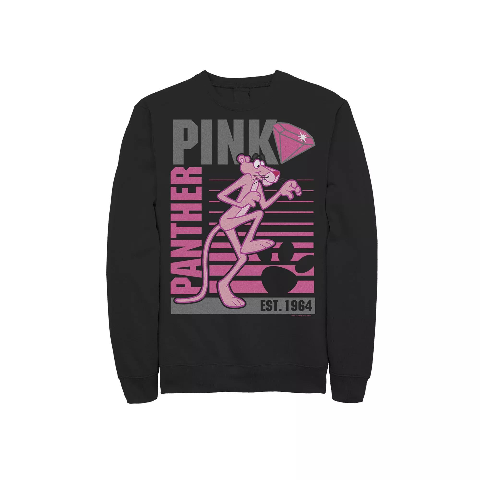 Men's Pink Panther Lined Portrait Sweatshirt,  Product Image