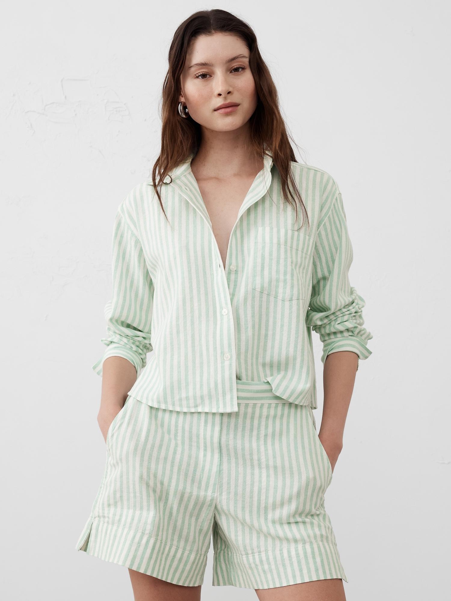 Boxy Button-Down Shirt Product Image