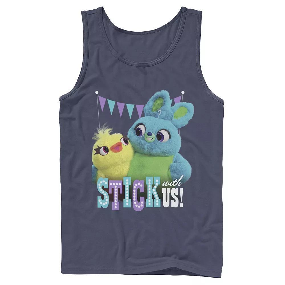 Men's Disney / Pixar Toy Story 4 Ducky & Bunny Stick With Us Tank Top,  Product Image