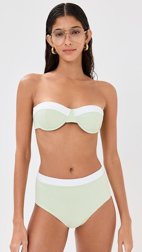 STAUD Jo Balconette Bikini Top | Shopbop Product Image