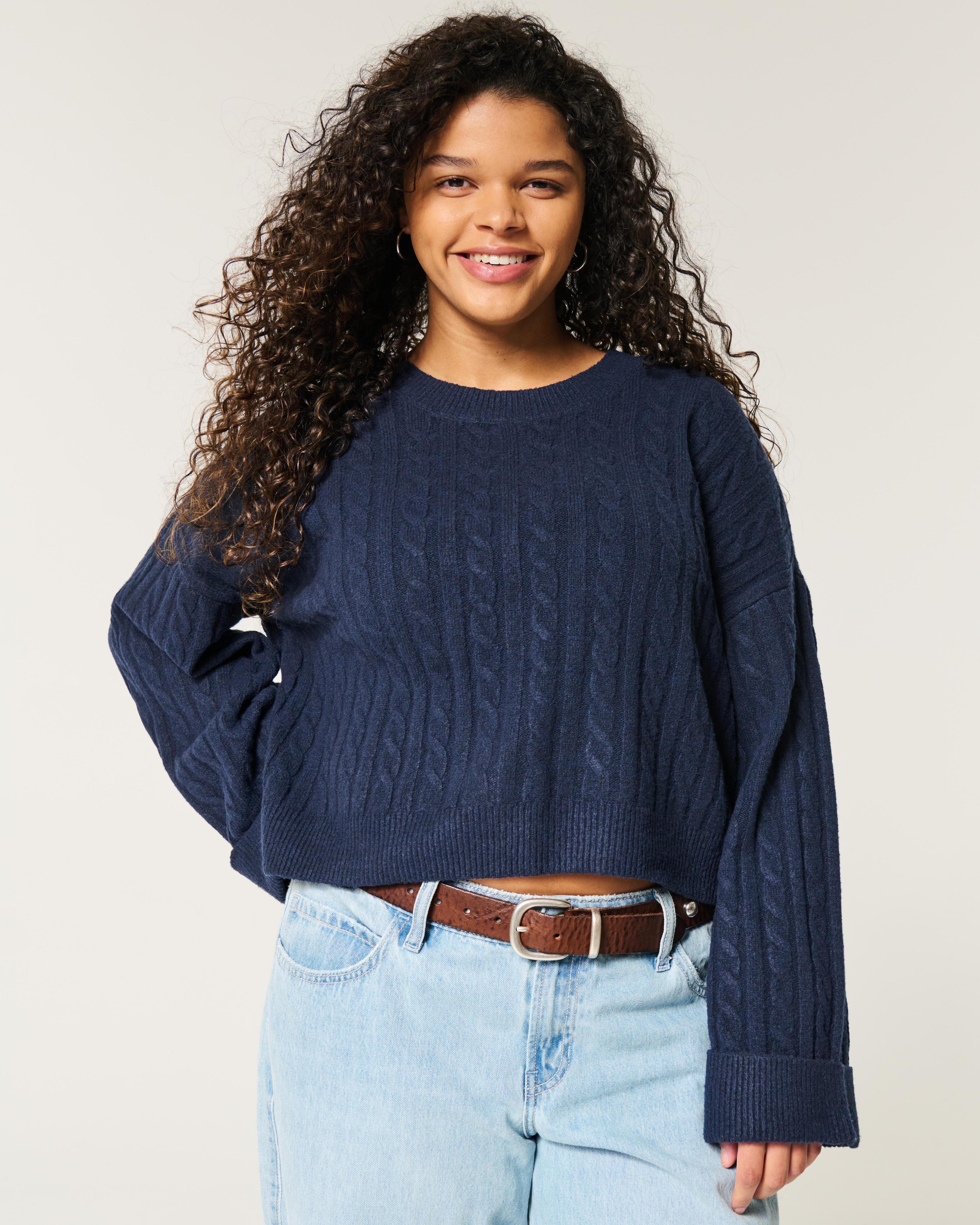 Hollister Comfy Cloud Cable-Knit Sweater Product Image