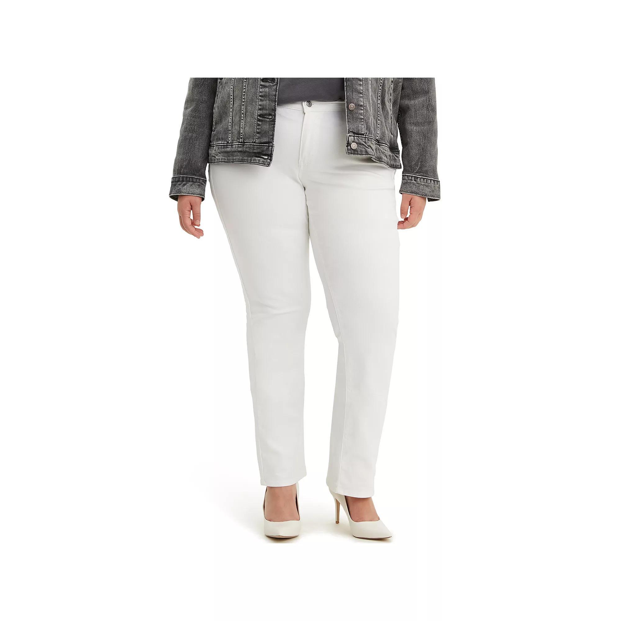 Plus Size Levi's® Classic Straight Jeans, Women's, Size: 26 Regular, Simply White Product Image