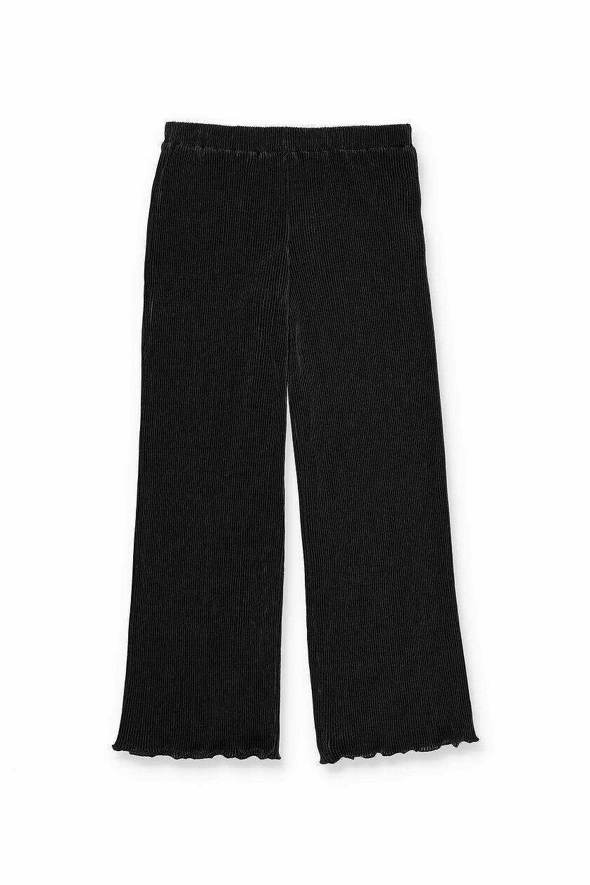 Low Waist Pleated Trousers Product Image