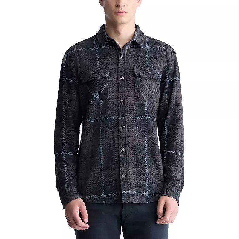 Mens Buffalo Jeans Stretch Knit Flannel Shirt Product Image