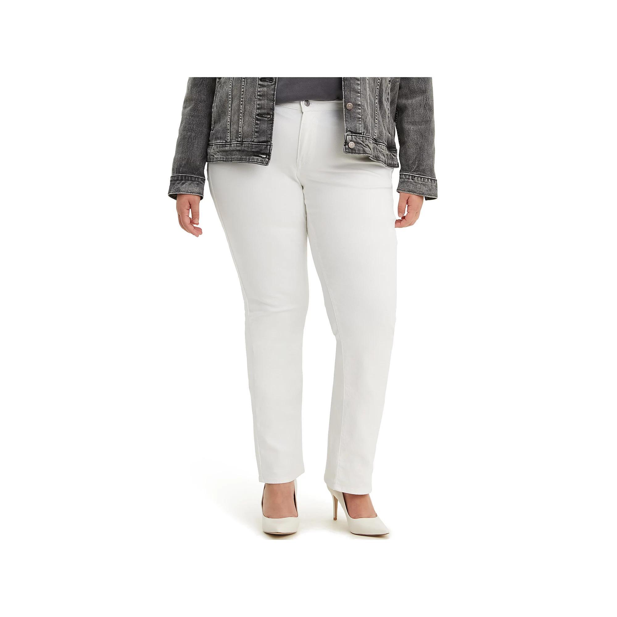 Plus Size Levi's® Classic Straight Jeans, Women's, Size: 26 Regular, Simply White Product Image