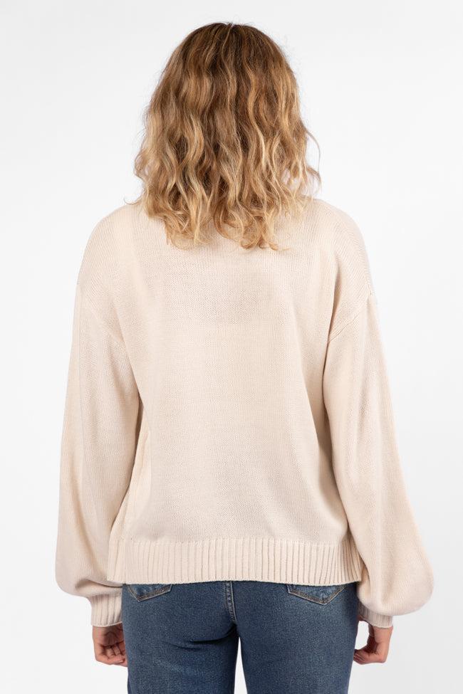 All We Have Beige Button Front Cardigan SALE Product Image