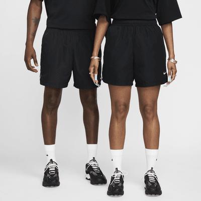 Nike Mens NOCTA Cardinal Nylon Shorts in Black/White Product Image