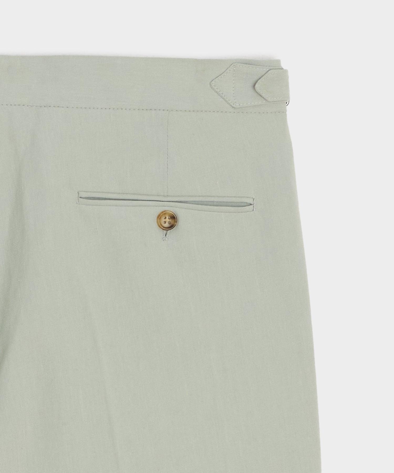 Italian Sueded Linen Side Tab Trouser Product Image