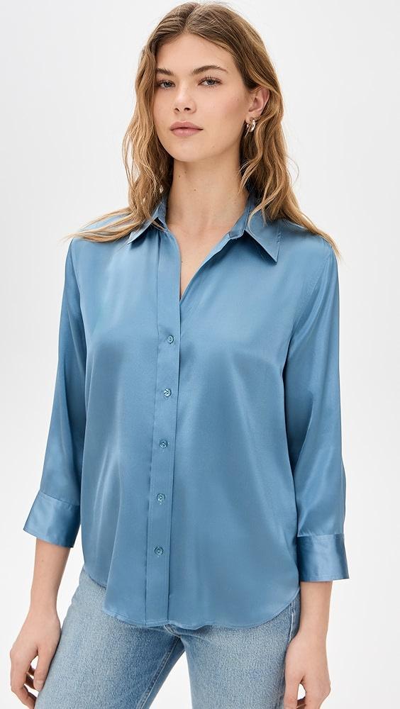 L'AGENCE Dani 3/4 Sleeve Blouse | Shopbop Product Image