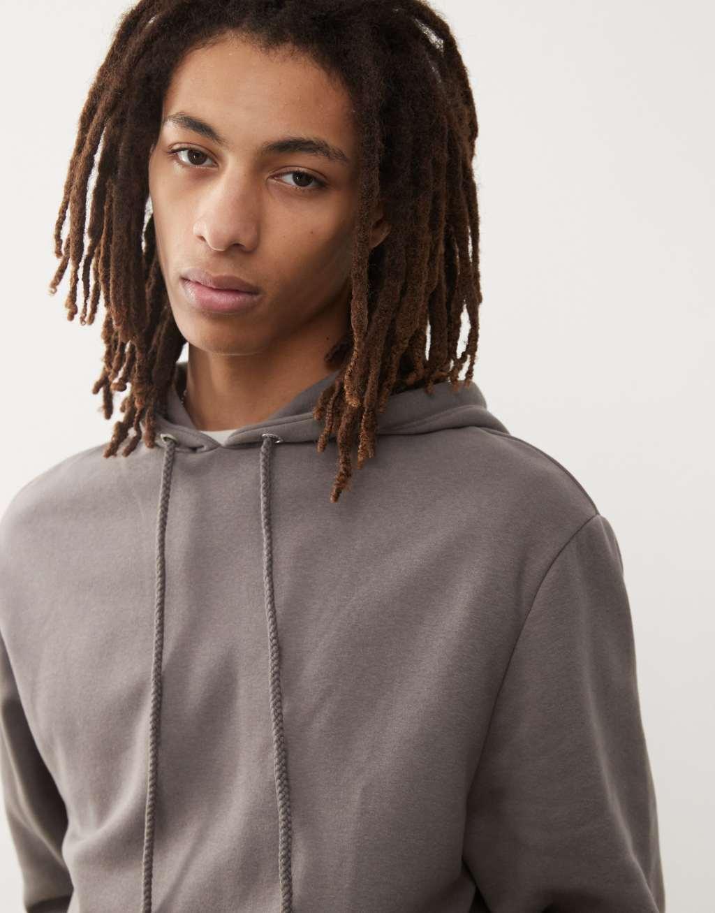 COLLUSION hoodie in charcoal gray Product Image