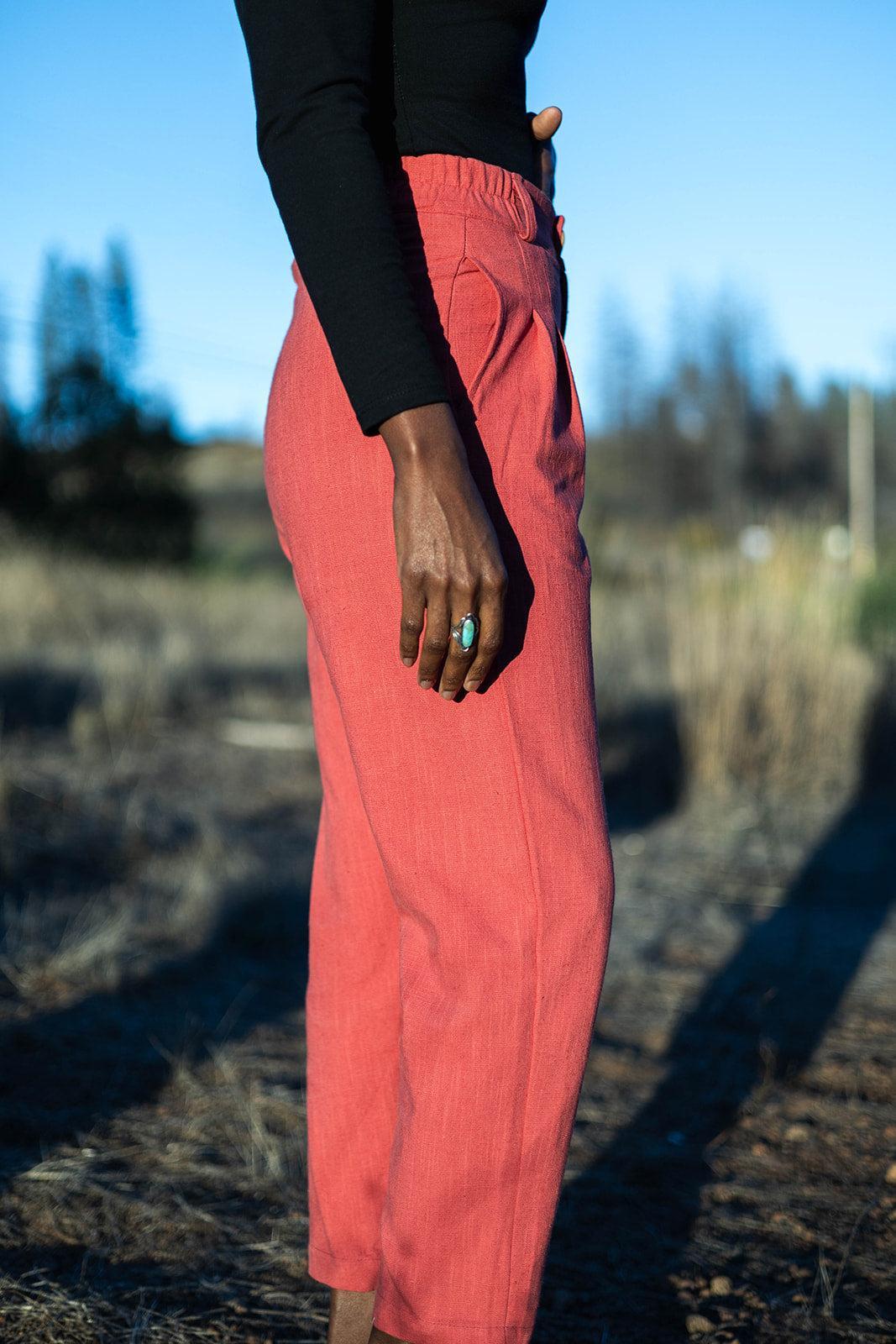 Perfect Pant in Red Sherbert Canvas Product Image