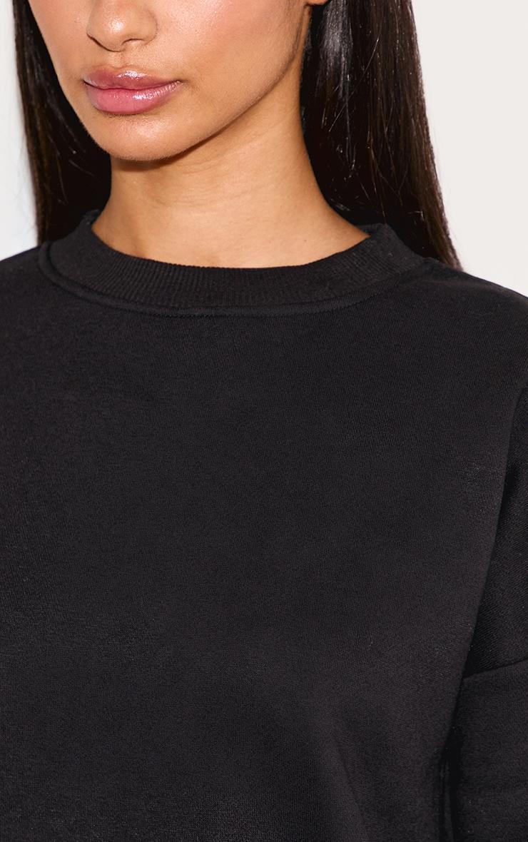 Petite Black Ultimate Basic Oversized Sweatshirt Product Image