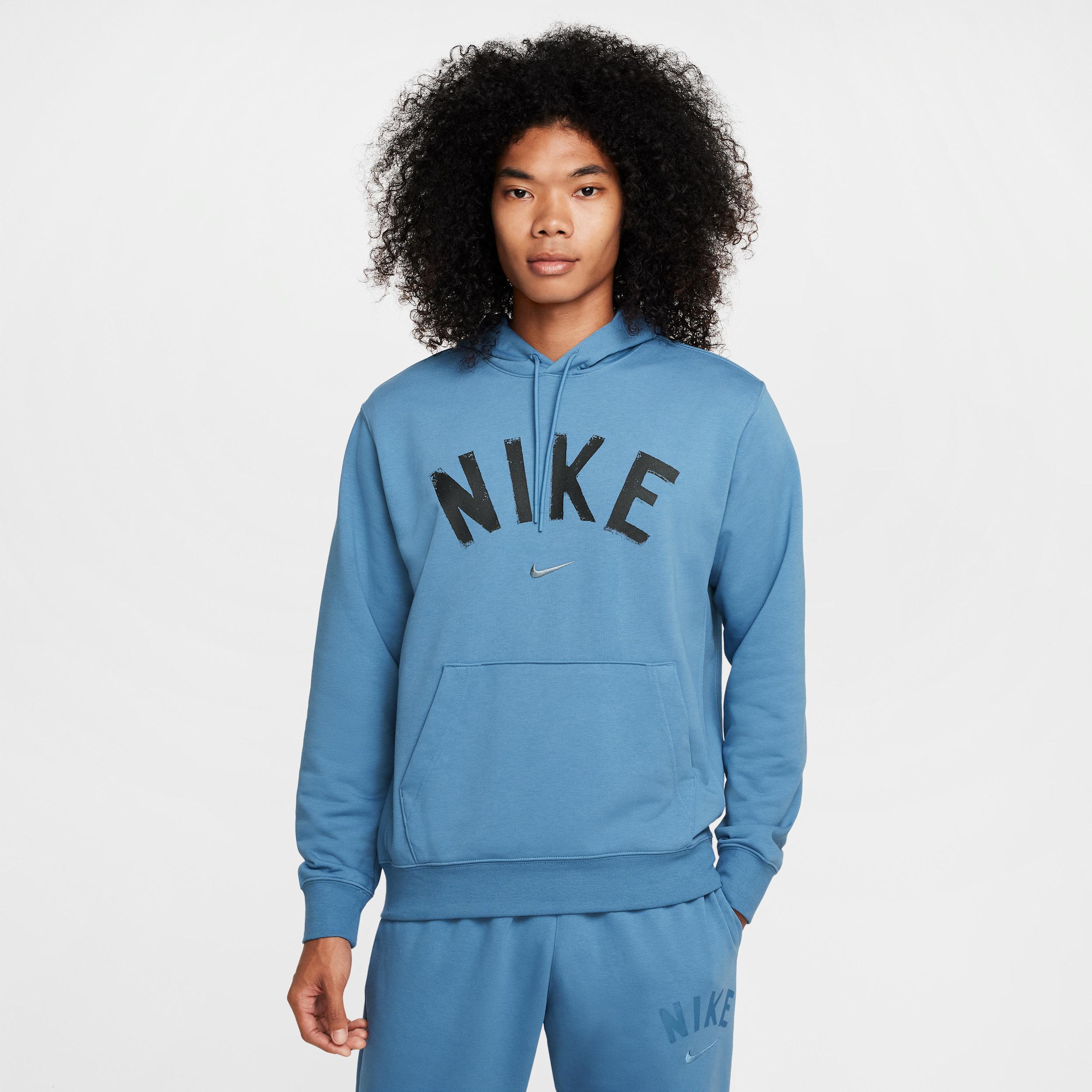 Nike Men's Swoosh Dri-FIT French Terry Pullover Fitness Hoodie Product Image