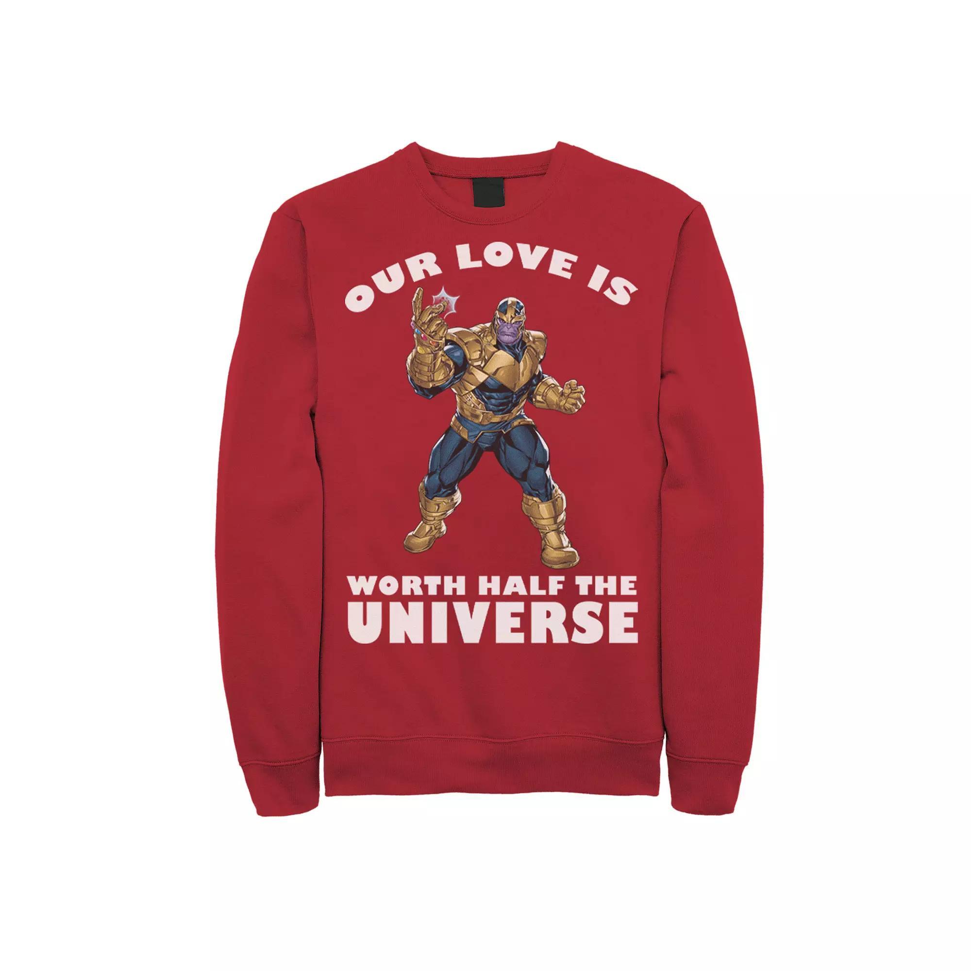 Men's Marvel Universally Loved Valentines Day Sweatshirt,  Product Image