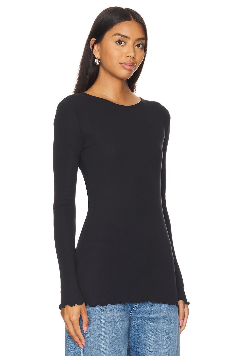 x Intimately FP Long Nights Layering Top In Black Free People Product Image