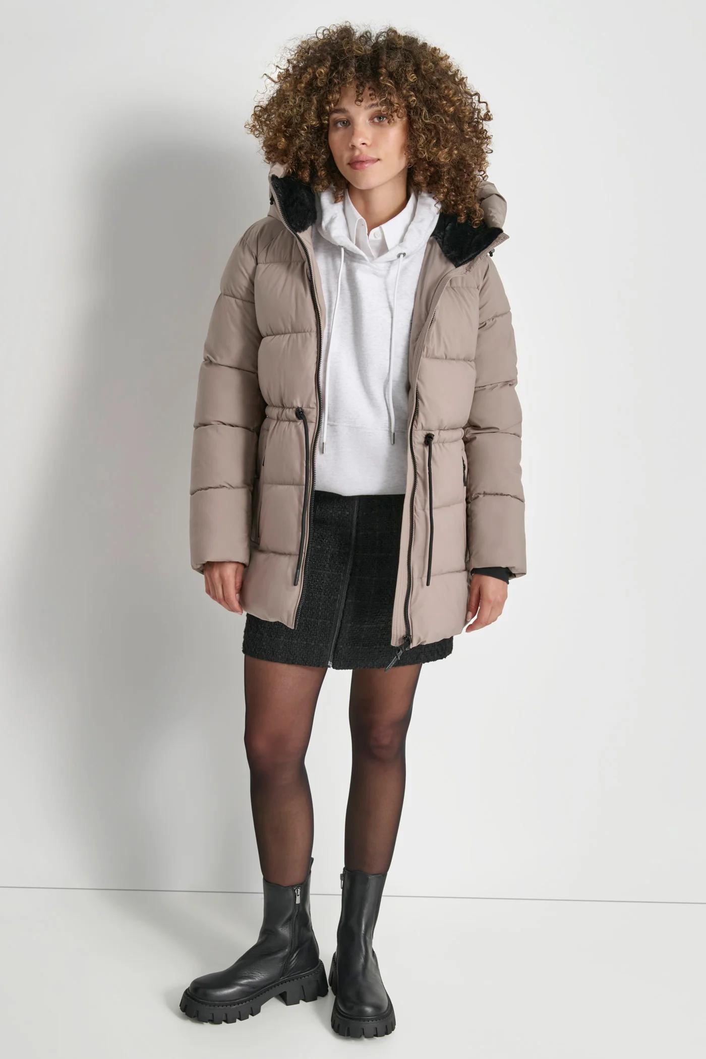 MID LENGTH LUSH PUFFER JACKET Product Image